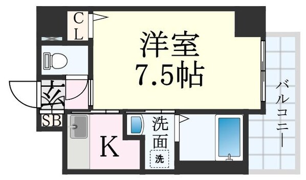 新開地駅 徒歩5分 10階の物件間取画像